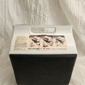 Lunchmate by Igloo Hardside Lunch Box Cooler Black & White Vintage MINT!